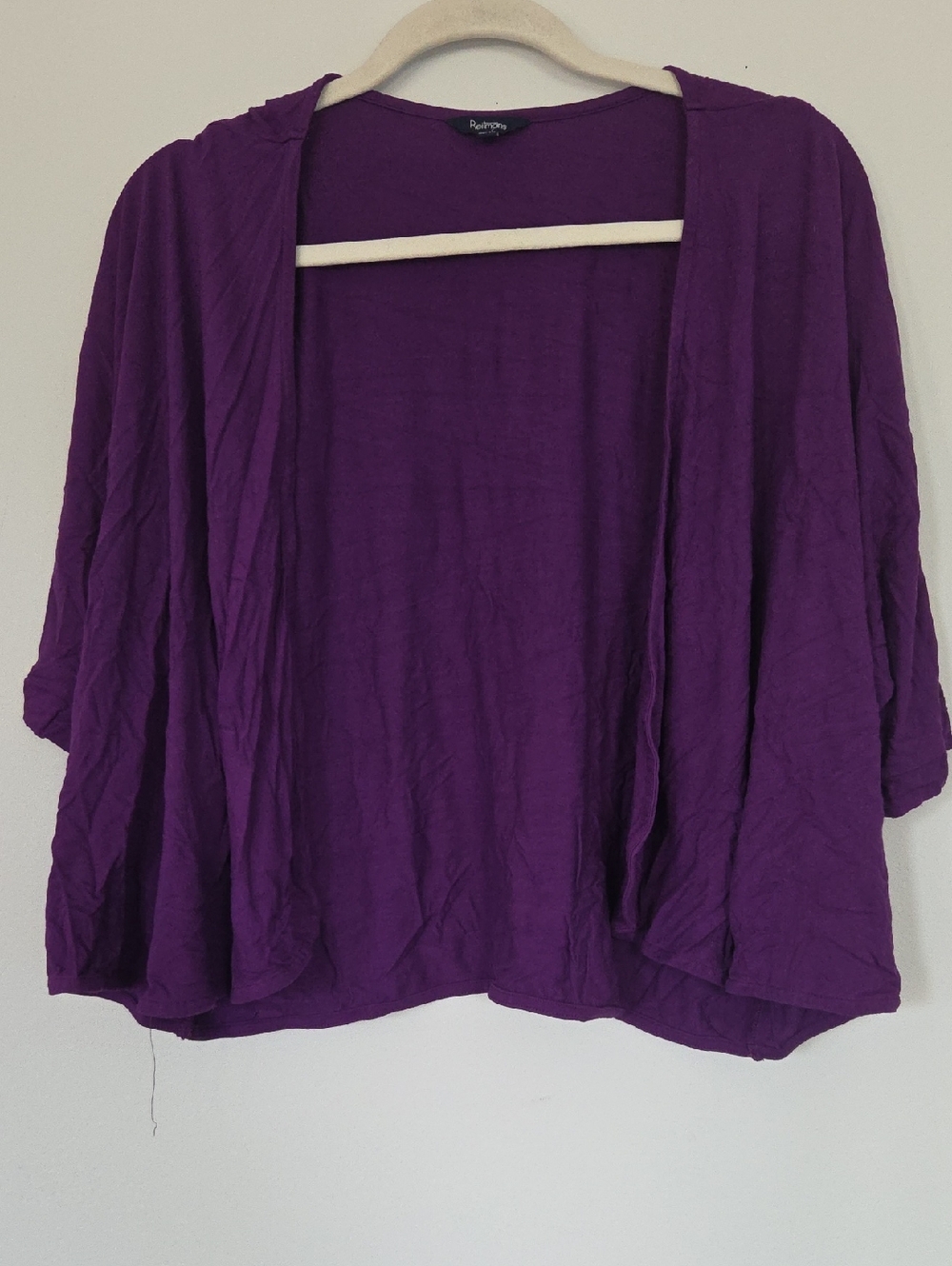 Reitmans Purple Open-Front Women's Cardigan